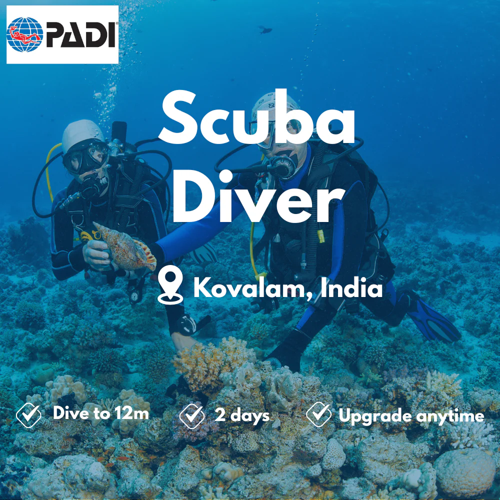 PADI Scuba Diver course in Kovalam