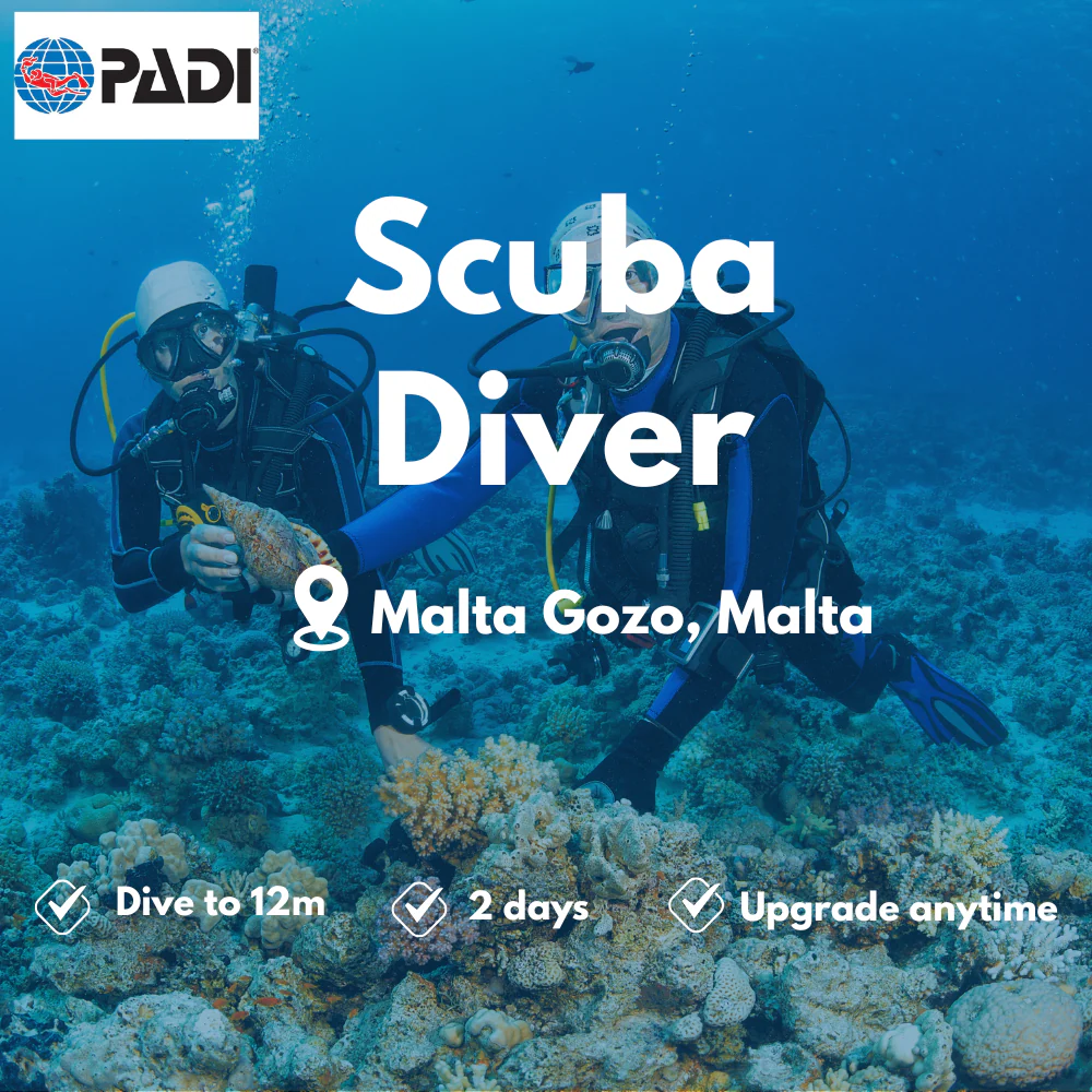 PADI Scuba Diver course in Malta Gozo