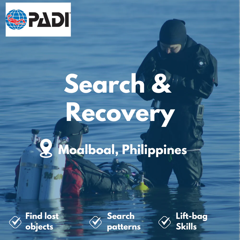 PADI Search & Recovery course in Moalboal