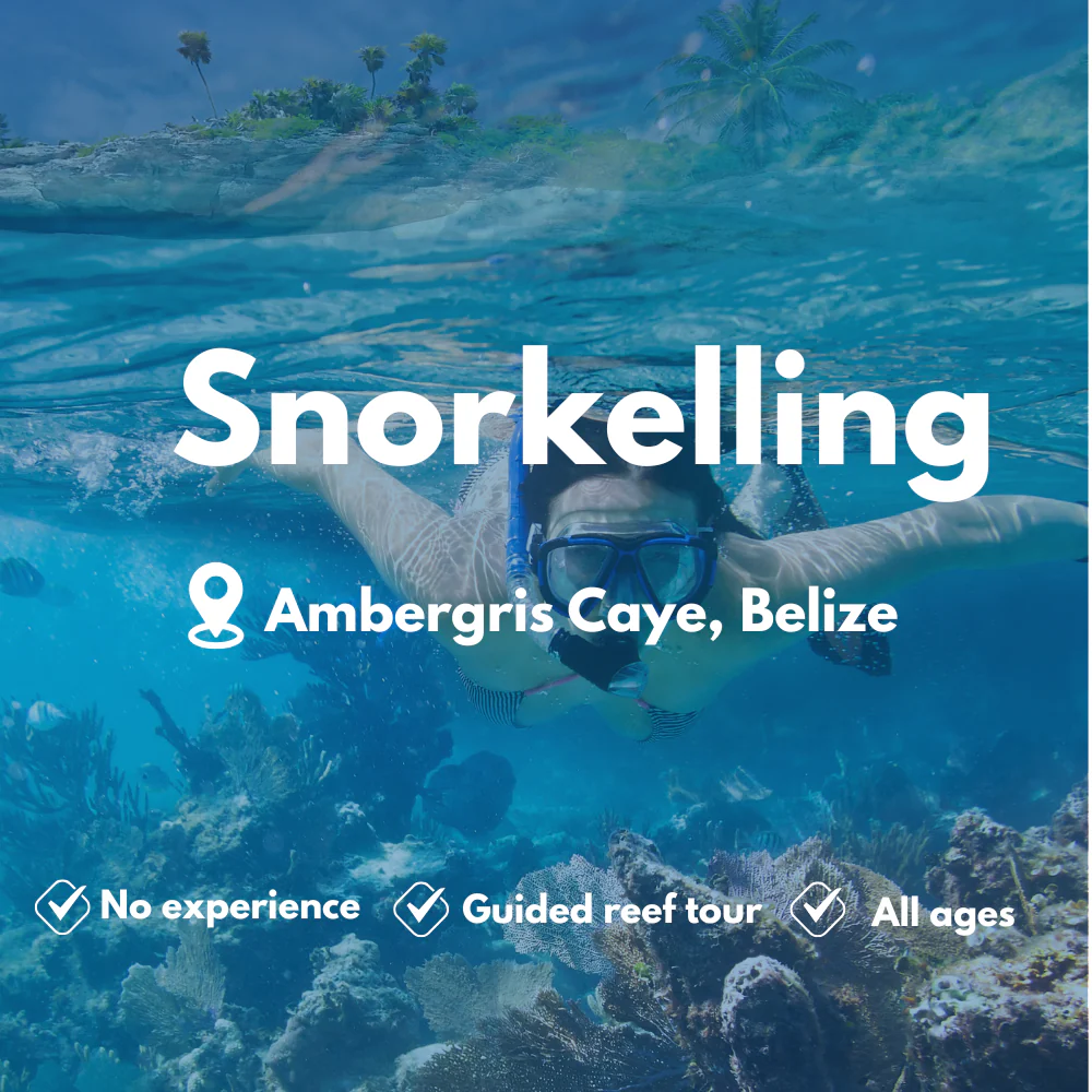 PADI Snorkelling course in Ambergris Caye