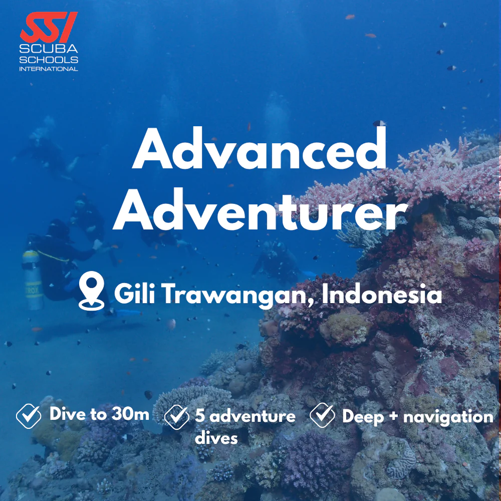 SSI Advanced Open Water course in Gili Trawangan