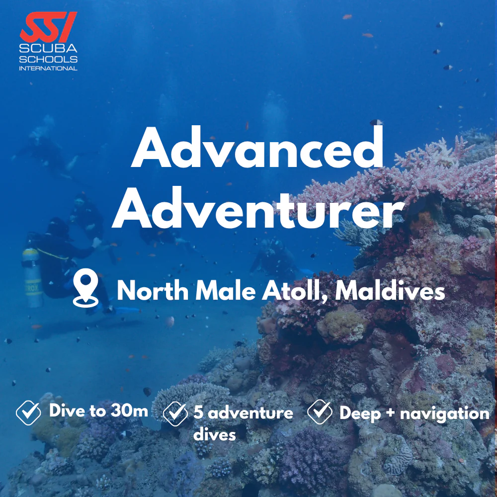 SSI Advanced Open Water course in North Male Atoll