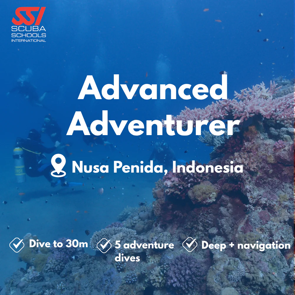 SSI Advanced Open Water course in Nusa Penida