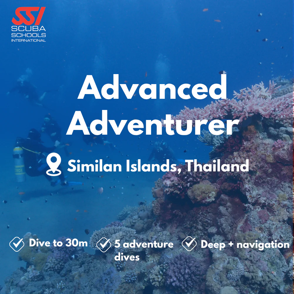 SSI Advanced Open Water course in Similan Islands