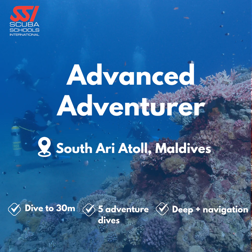 SSI Advanced Open Water course in South Ari Atoll