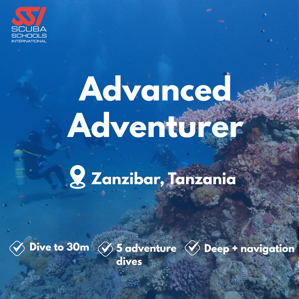 SSI Advanced Open Water course in Zanzibar
