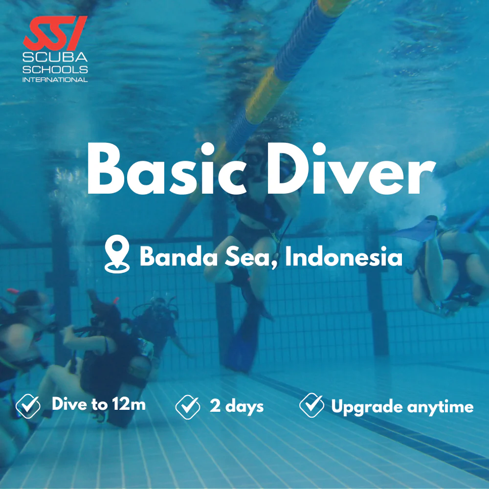 SSI Basic Diver course in Banda Sea