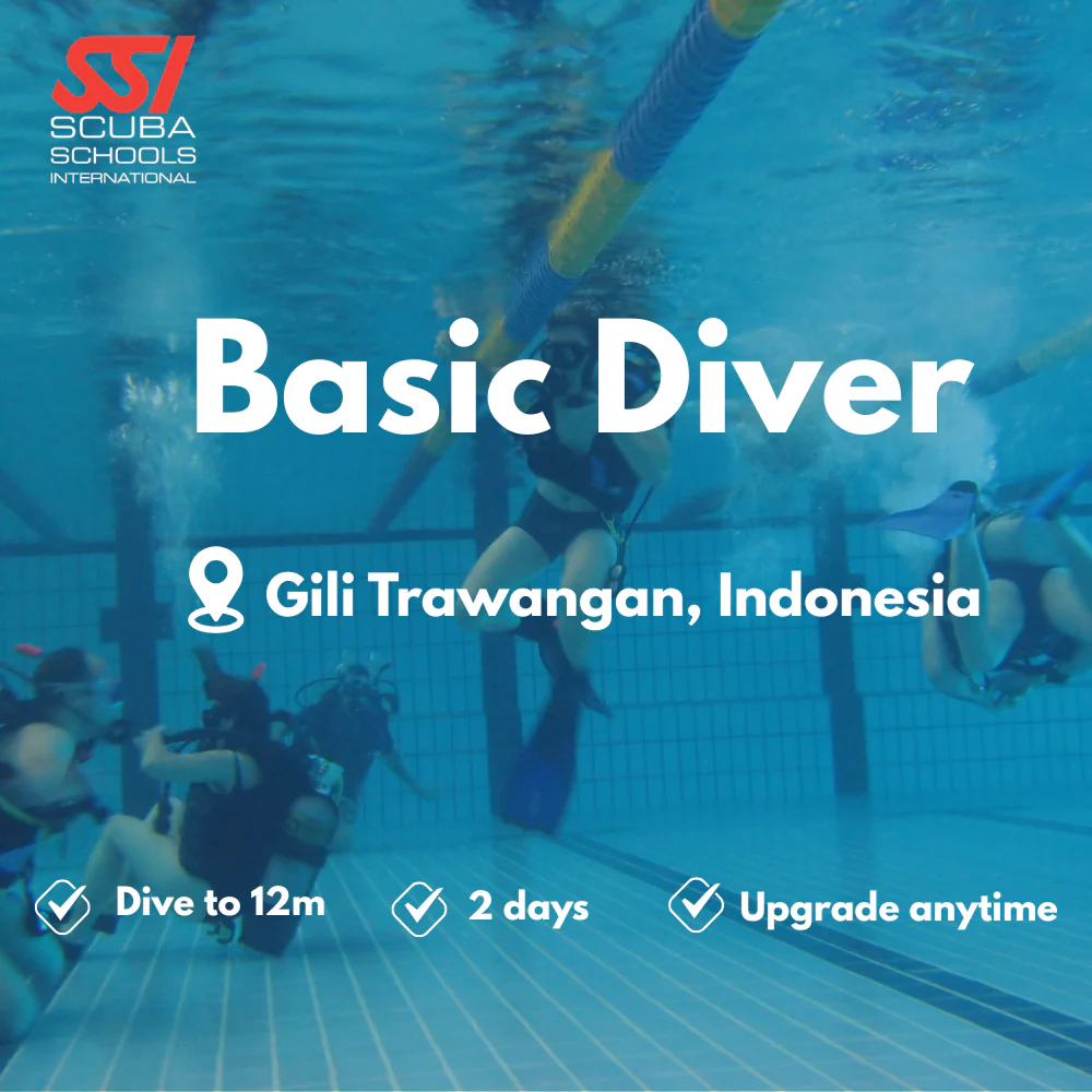 SSI Basic Diver course in Gili Trawangan