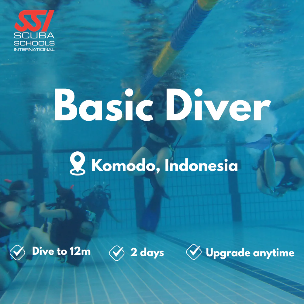 SSI Basic Diver course in Komodo
