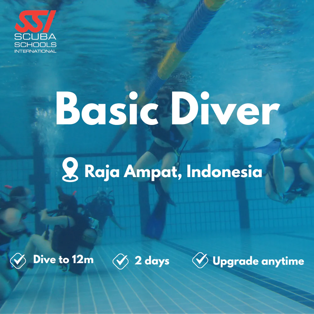 SSI Basic Diver course in Raja Ampat