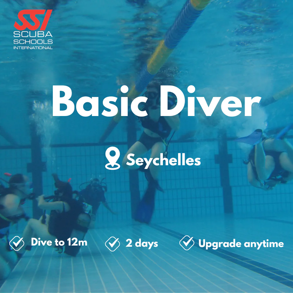 SSI Basic Diver course in Seychelles