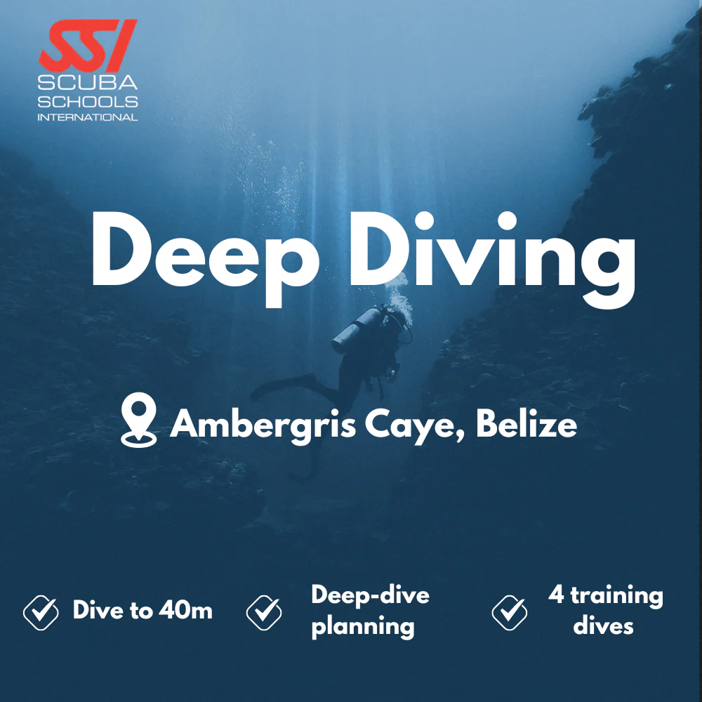 SSI Deep Diver course in Ambergris Caye