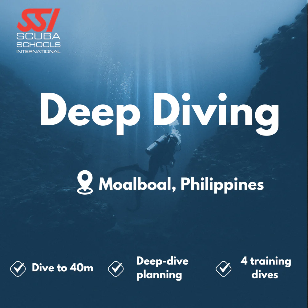 SSI Deep Diver course in Moalboal