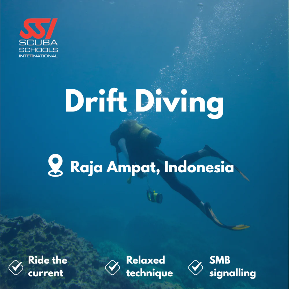 SSI Drift Diver course in Raja Ampat