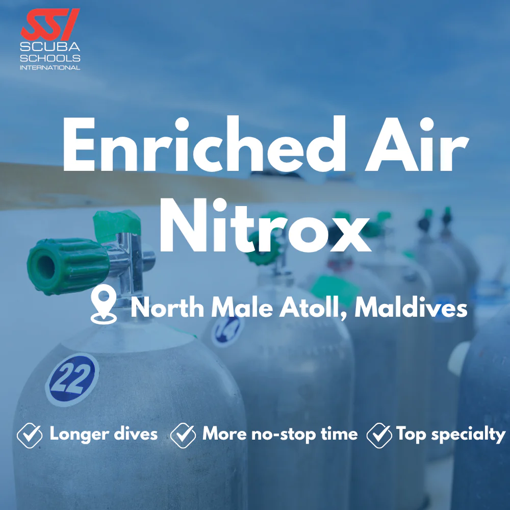 SSI Enriched Air (Nitrox) course in North Male Atoll