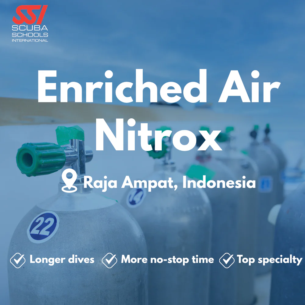 SSI Enriched Air (Nitrox) course in Raja Ampat