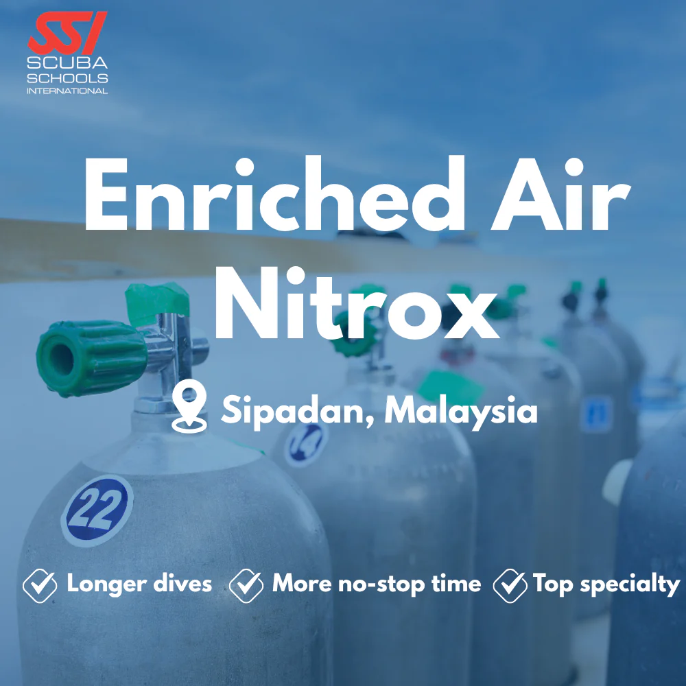 SSI Enriched Air (Nitrox) course in Sipadan