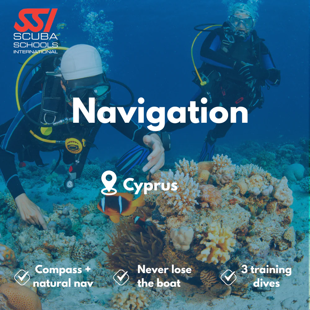 SSI Underwater Navigation course in Cyprus