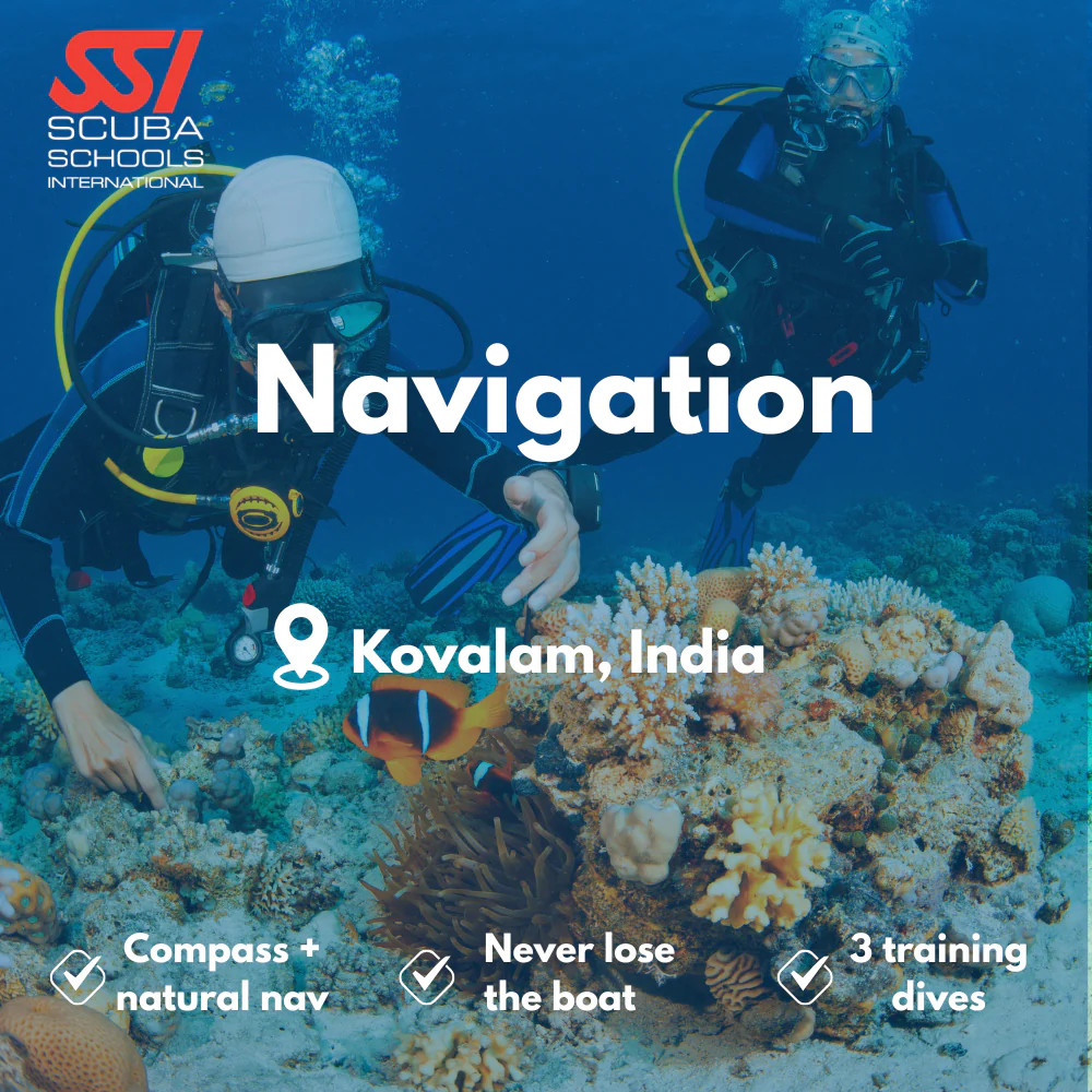 SSI Underwater Navigation course in Kovalam