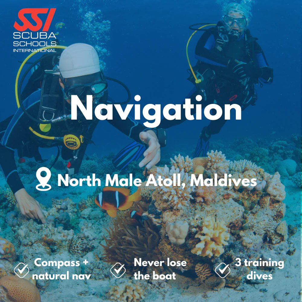 SSI Underwater Navigation course in North Male Atoll