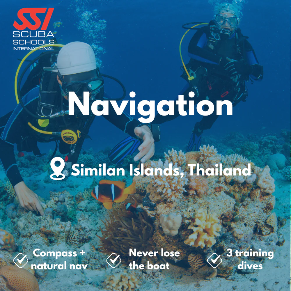 SSI Underwater Navigation course in Similan Islands