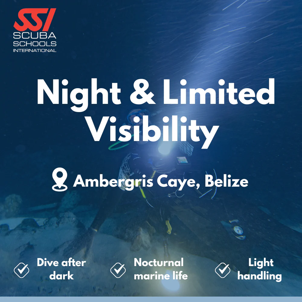 SSI Night Diver course in Ambergris Caye