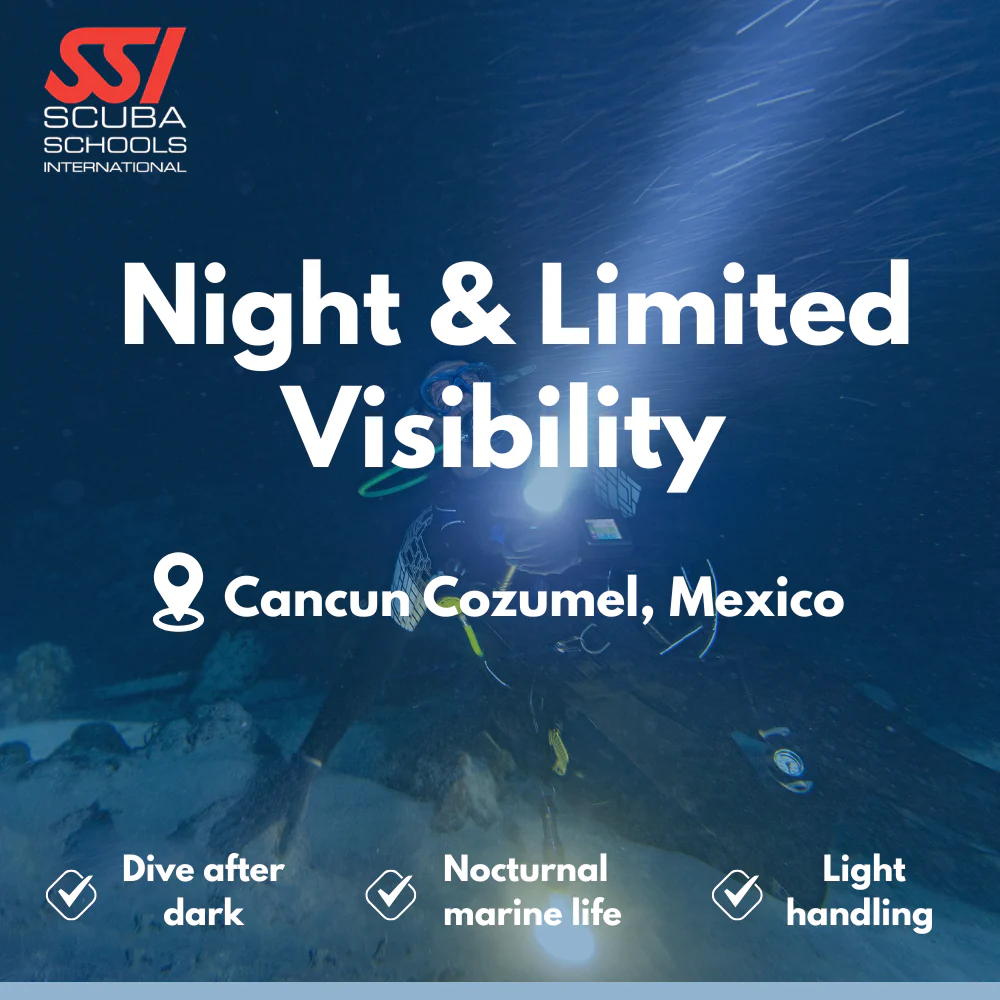 SSI Night Diver course in Cancun Cozumel
