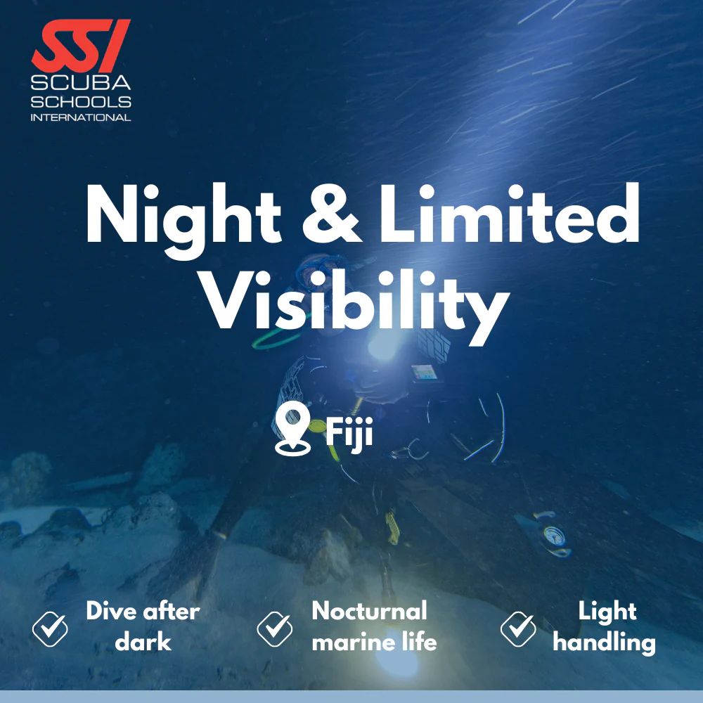 SSI Night Diver course in Fiji