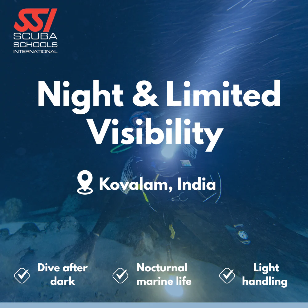 SSI Night Diver course in Kovalam