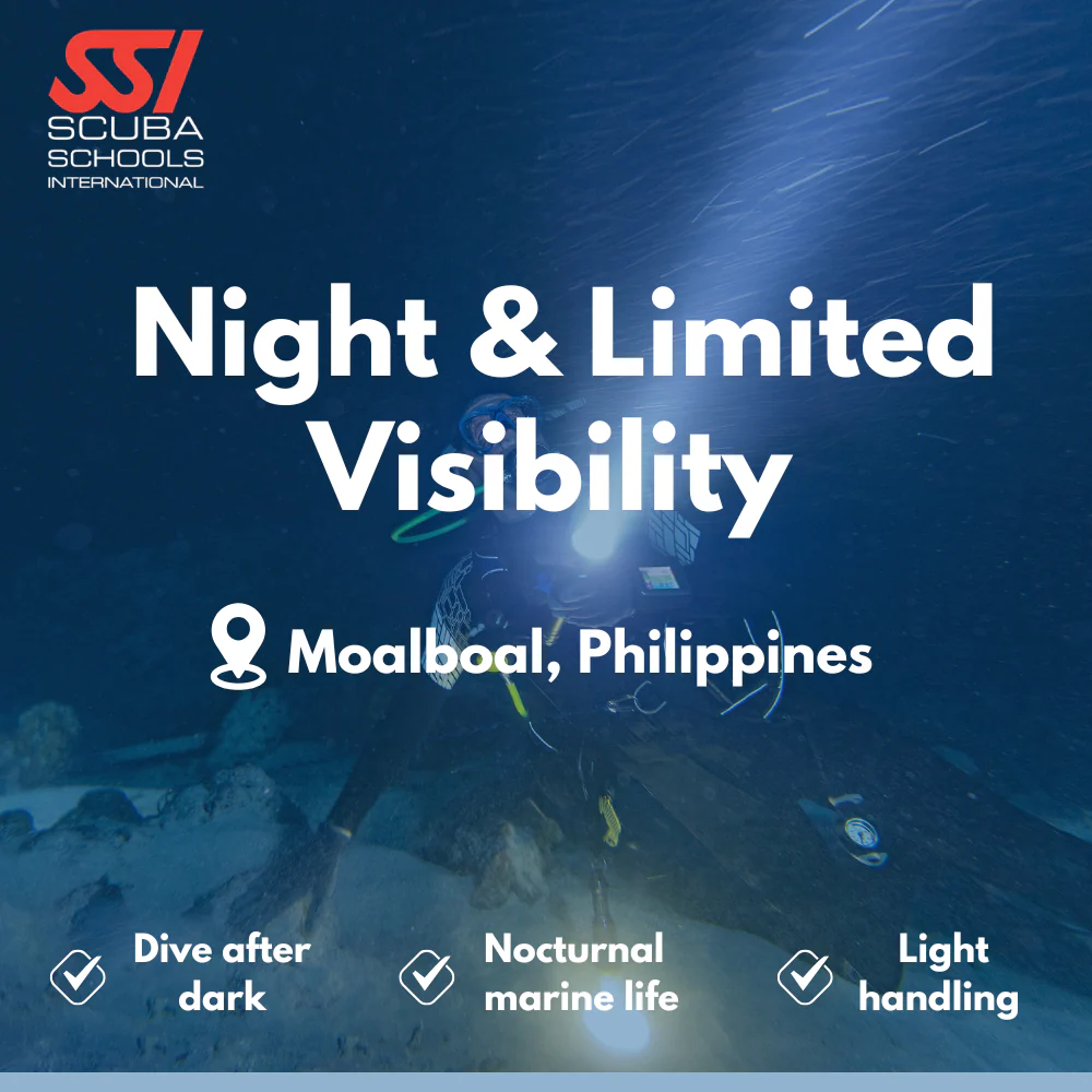 SSI Night Diver course in Moalboal