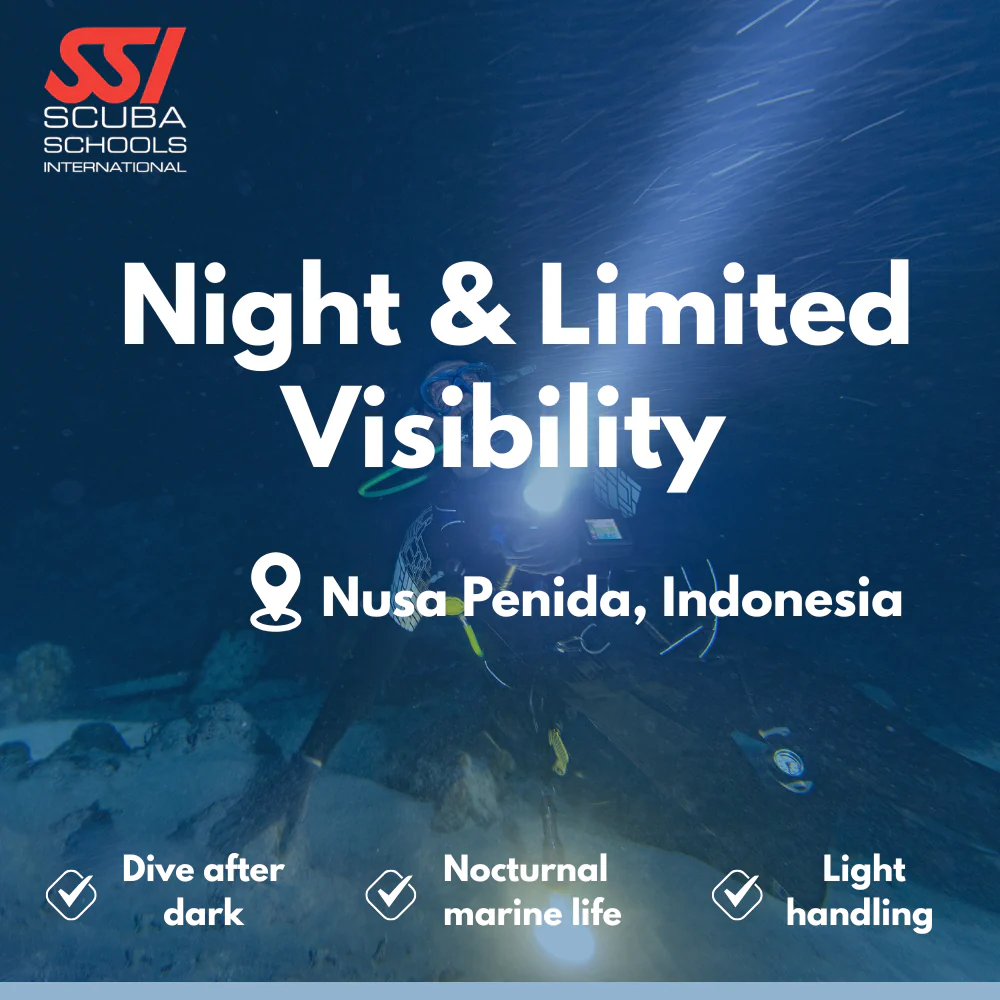 SSI Night Diver course in Nusa Penida