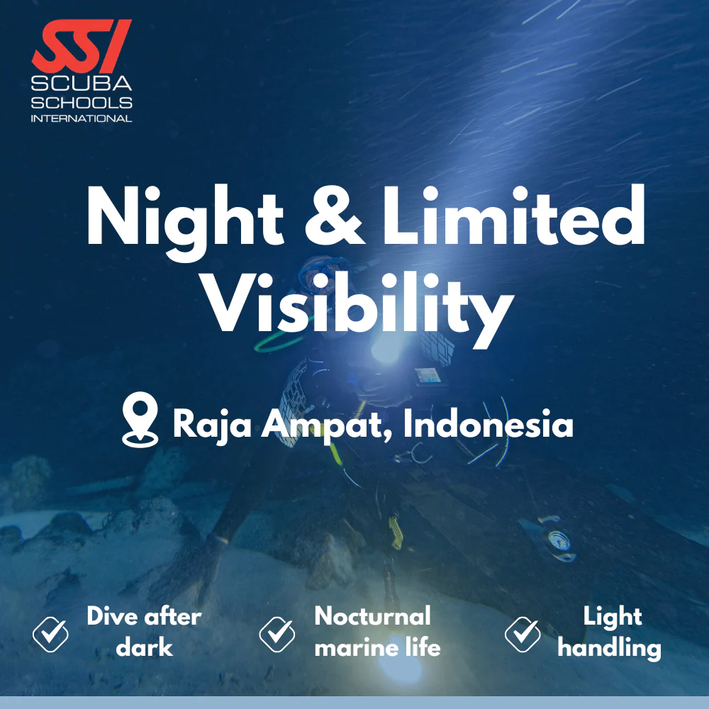 SSI Night Diver course in Raja Ampat