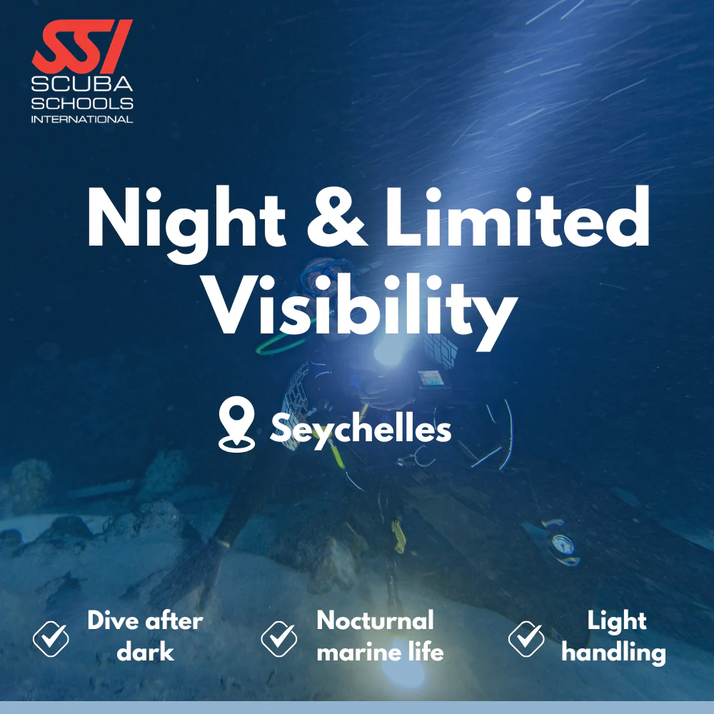 SSI Night Diver course in Seychelles