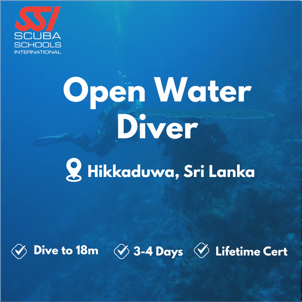 SSI Open Water Diver course in Hikkaduwa