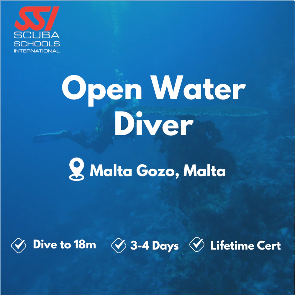 SSI Open Water Diver course in Malta Gozo