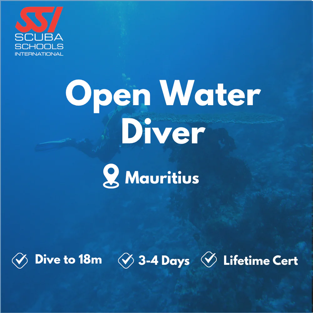 SSI Open Water Diver course in Mauritius