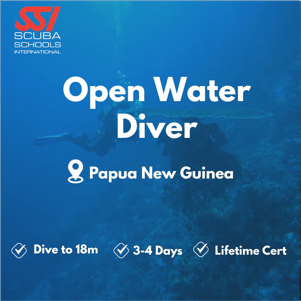 SSI Open Water Diver course in Papua New Guinea