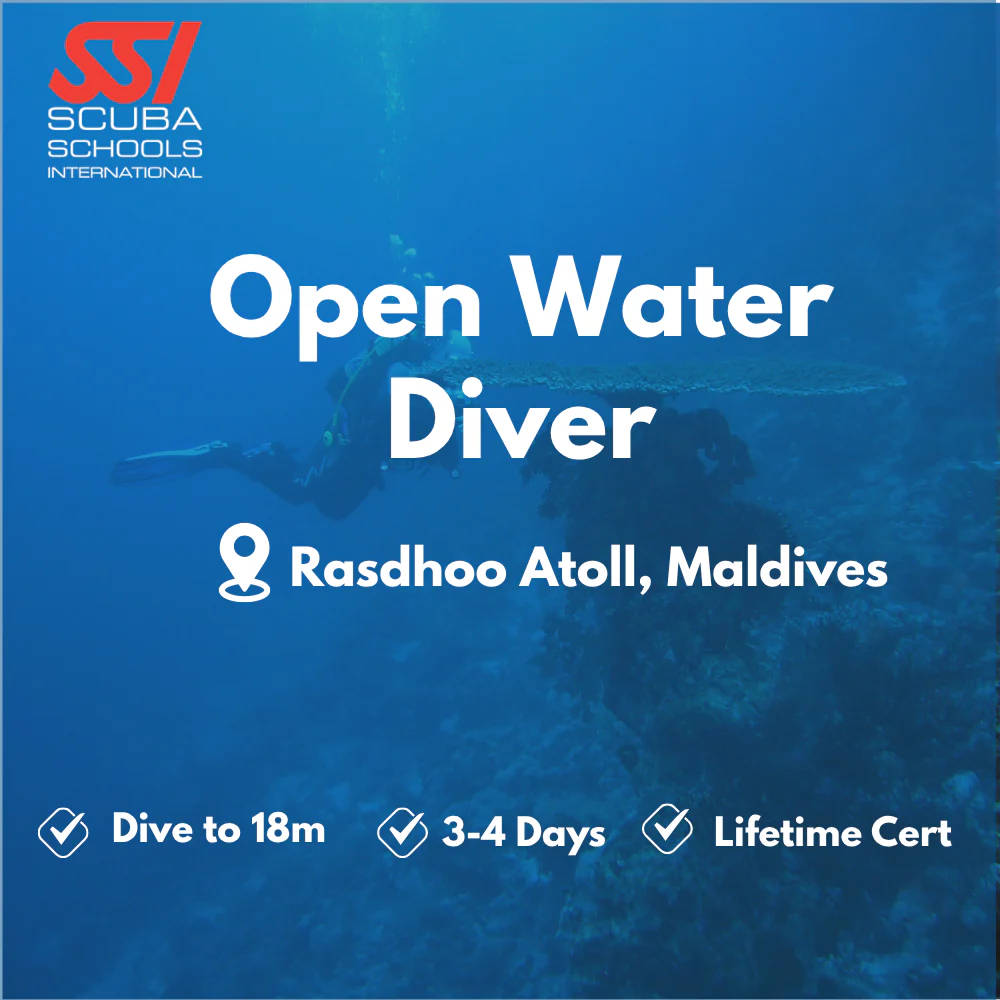 SSI Open Water Diver course in Rasdhoo Atoll