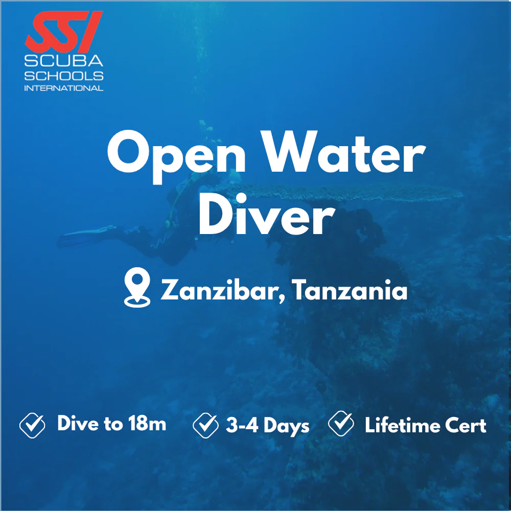 SSI Open Water Diver course in Zanzibar