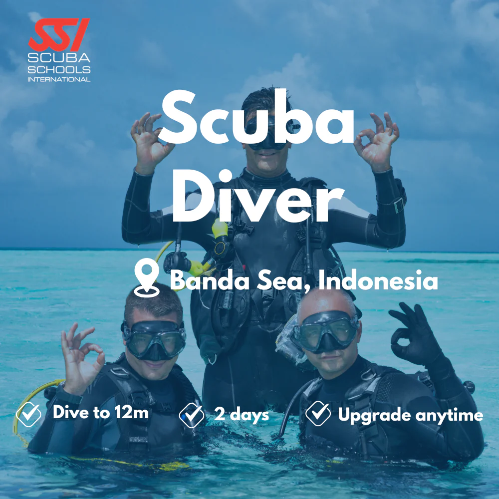 SSI Scuba Diver course in Banda Sea