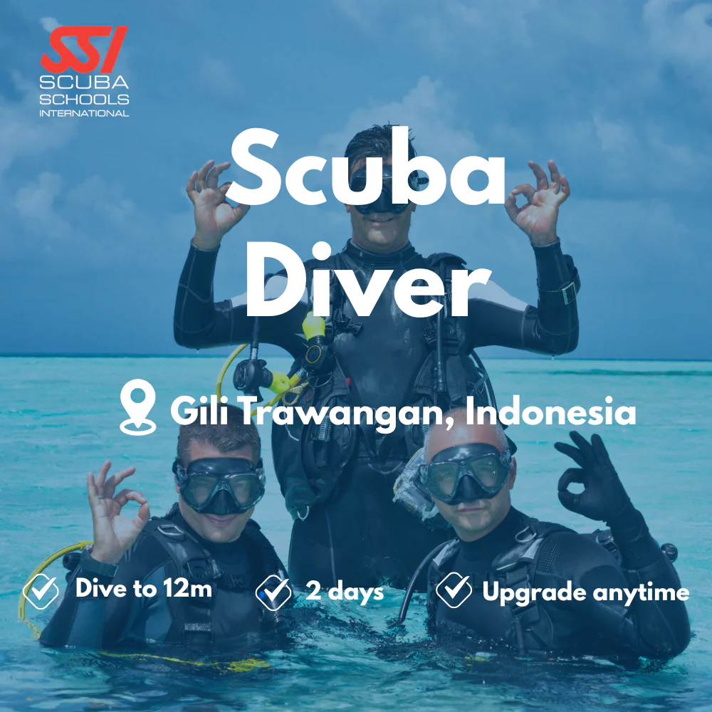 SSI Scuba Diver course in Gili Trawangan