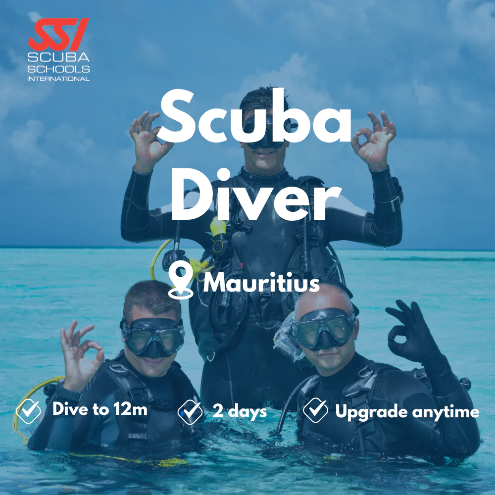 SSI Scuba Diver course in Mauritius