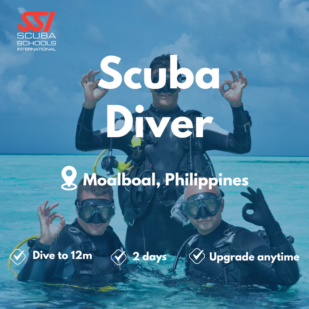 SSI Scuba Diver course in Moalboal