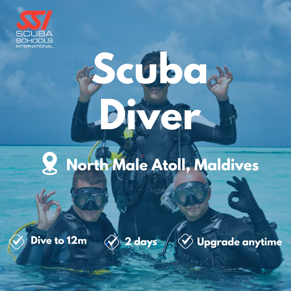 SSI Scuba Diver course in North Male Atoll