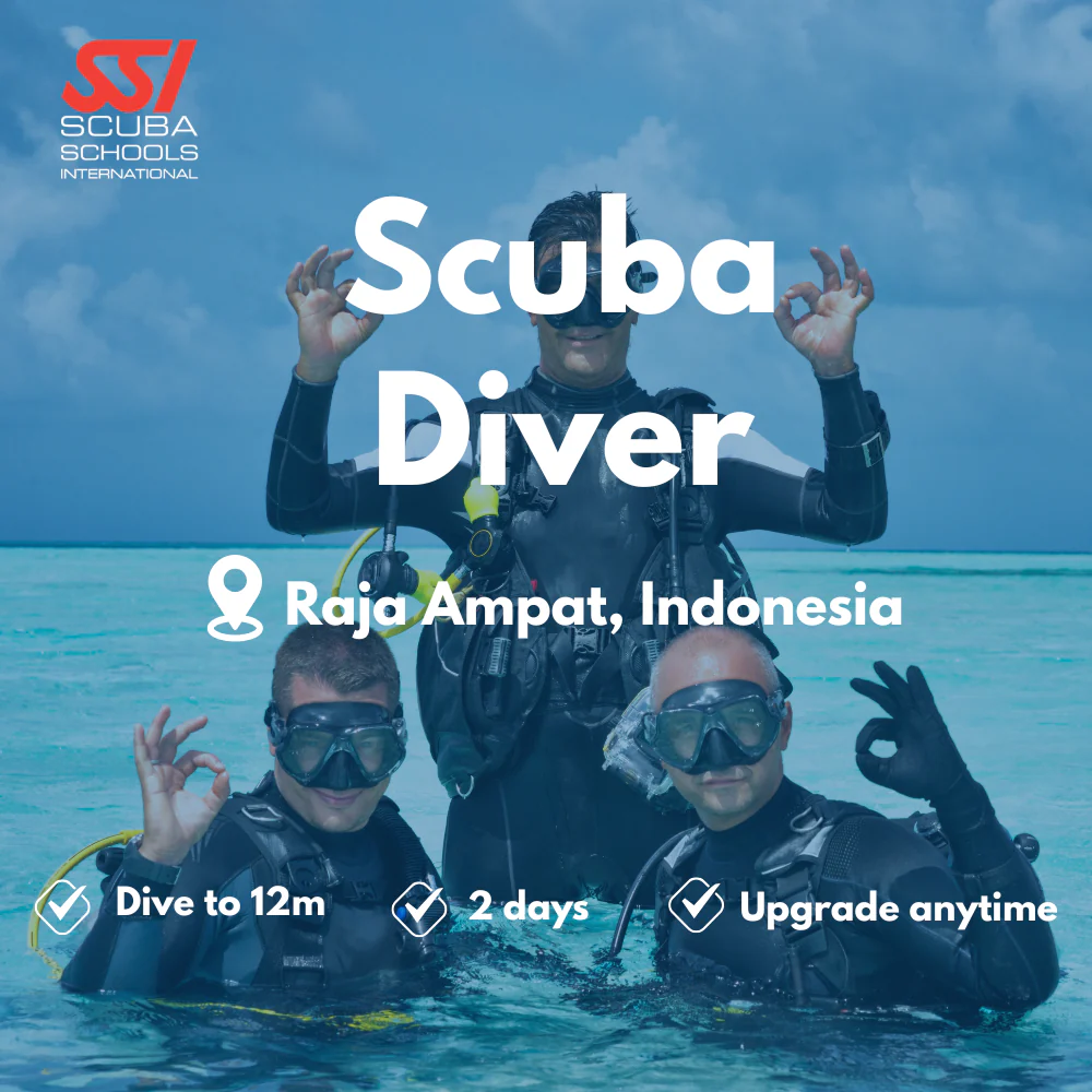 SSI Scuba Diver course in Raja Ampat