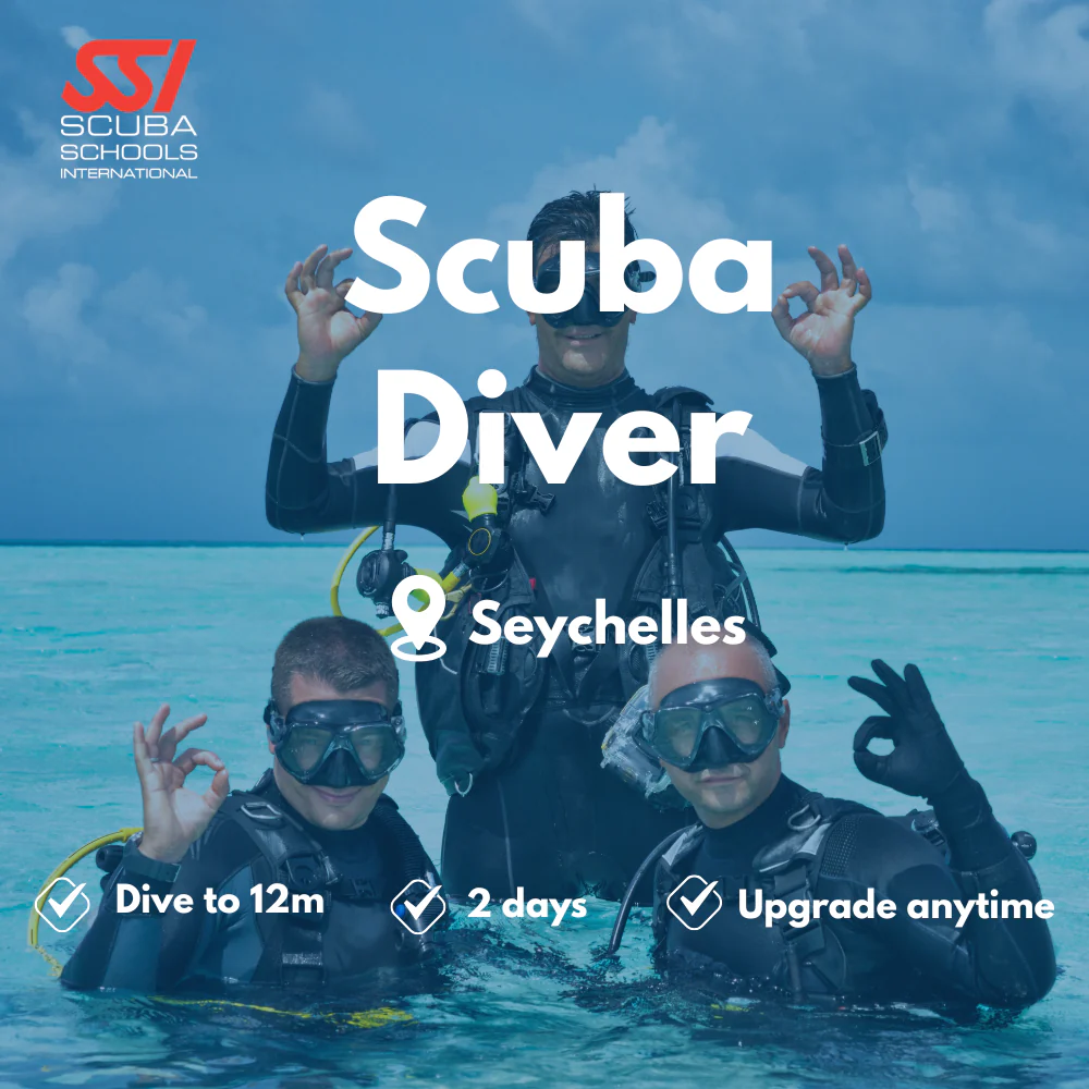 SSI Scuba Diver course in Seychelles