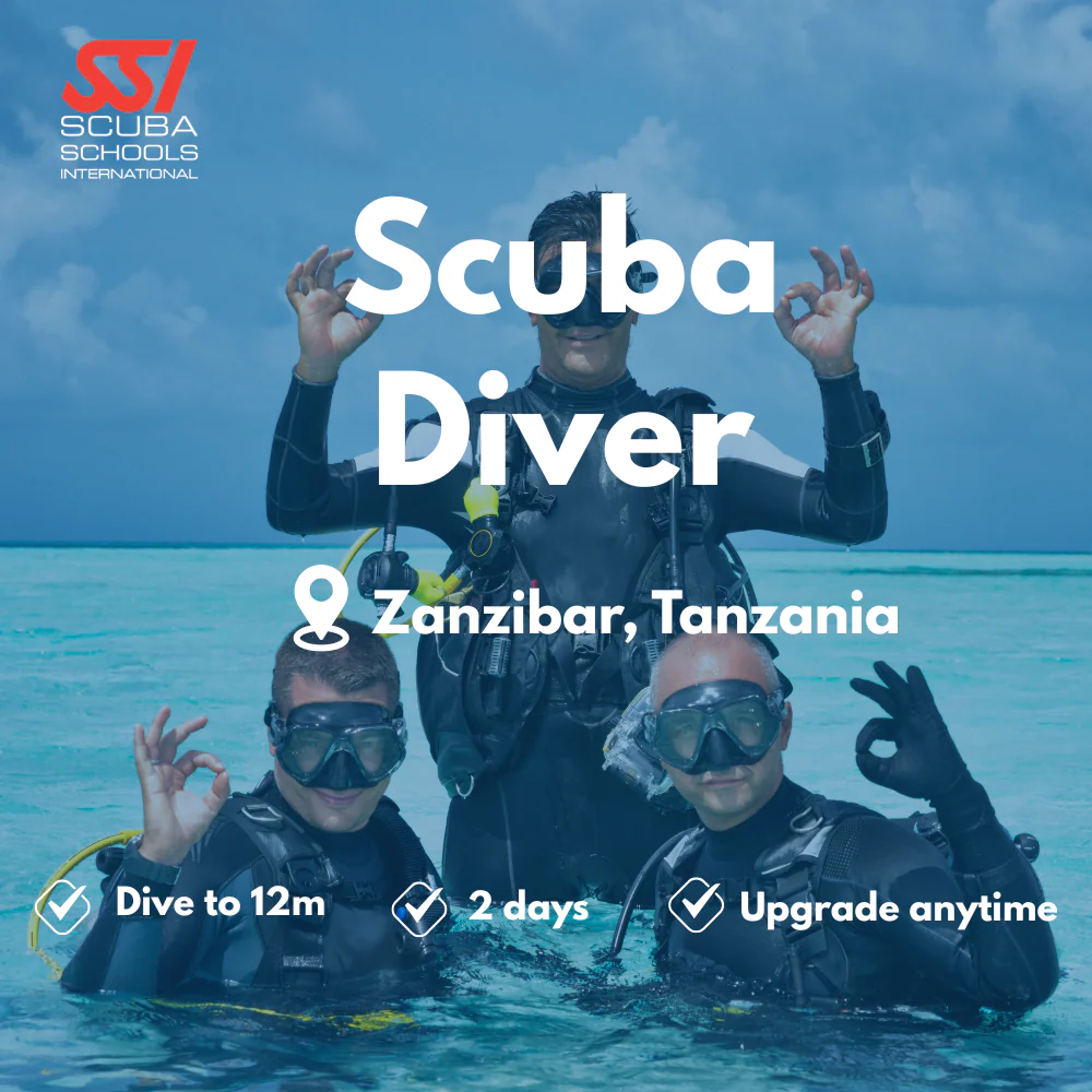 SSI Scuba Diver course in Zanzibar