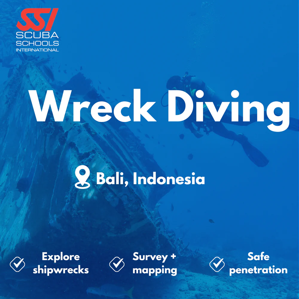 SSI Wreck Diver course in Bali
