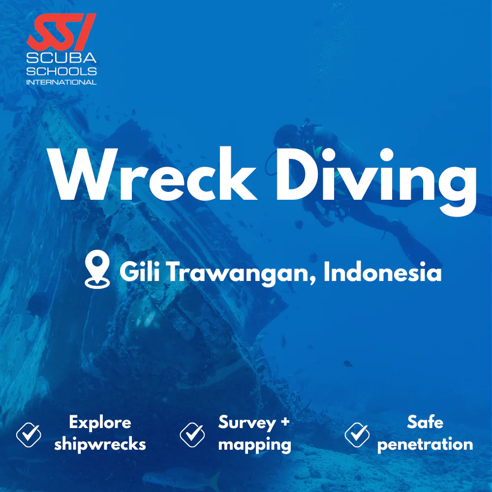 SSI Wreck Diver course in Gili Trawangan