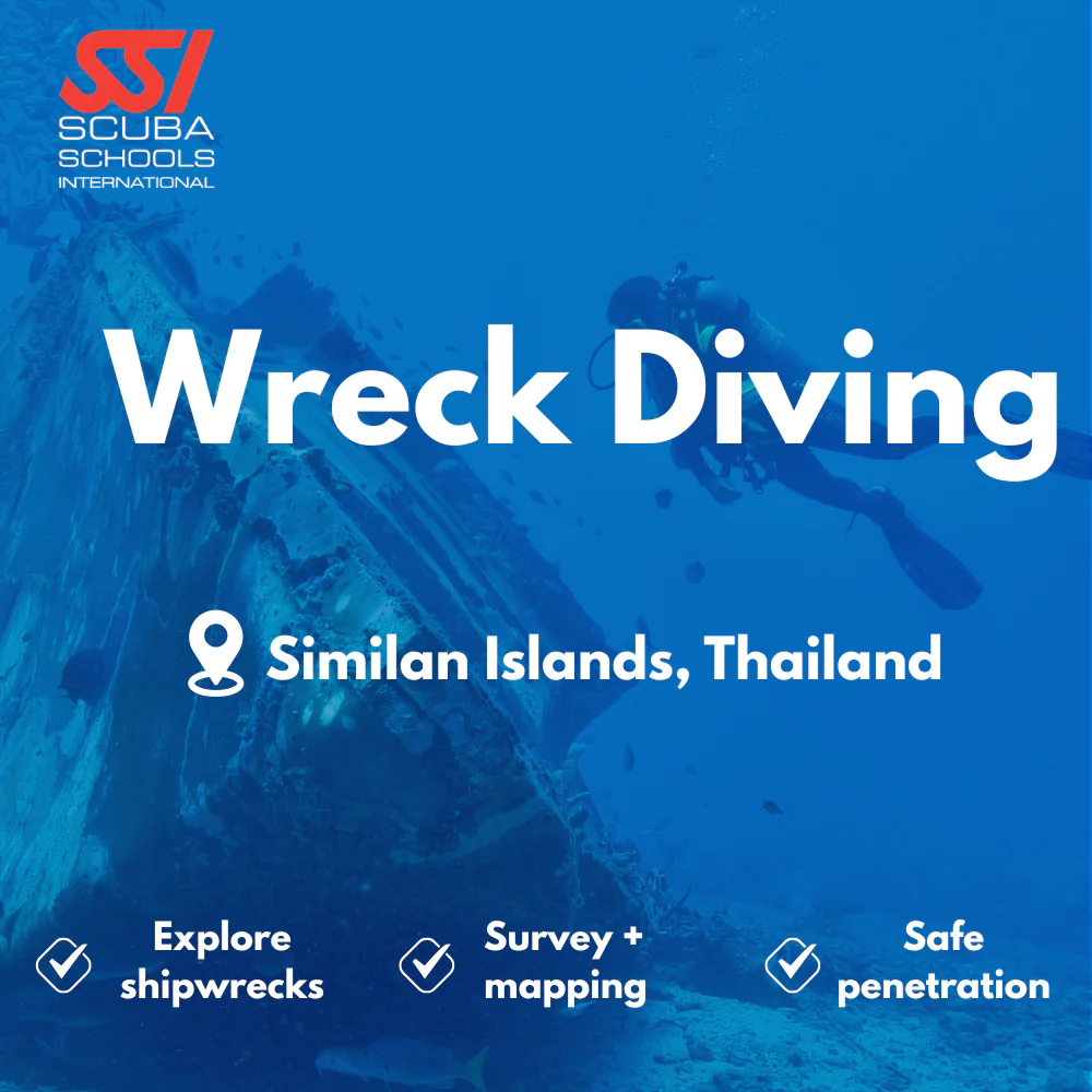 SSI Wreck Diver course in Similan Islands